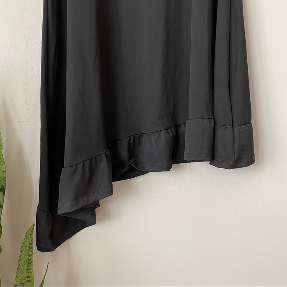 Junarose Plus Size Asymmetric Ruffle Hem Swing Dress - Picture 8 of 10